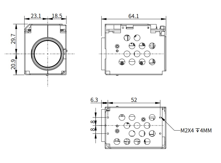 10x usb camera module size