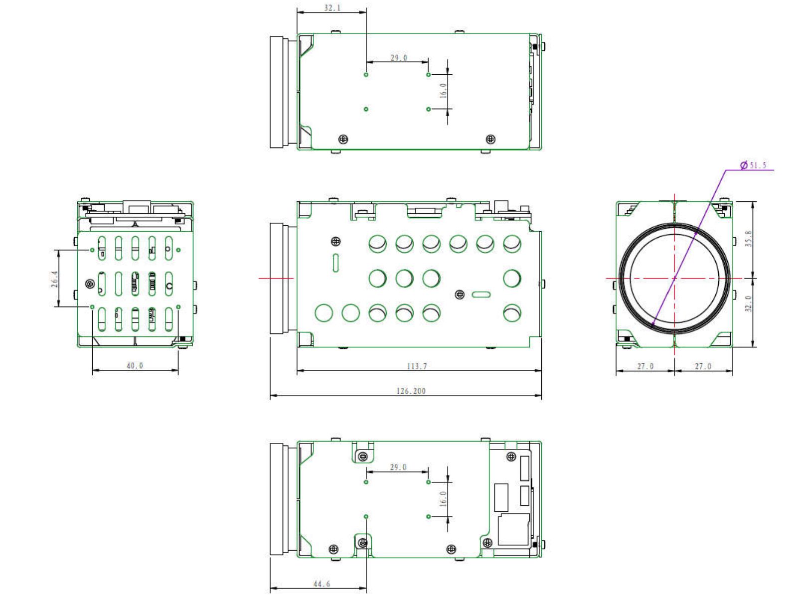 37x zoom camera module size